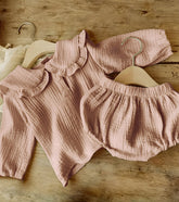 Ensemble bloomer et chemise - rose